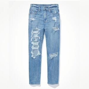 American Eagle 90s Boyfriend Jeans Distressed  Size 2